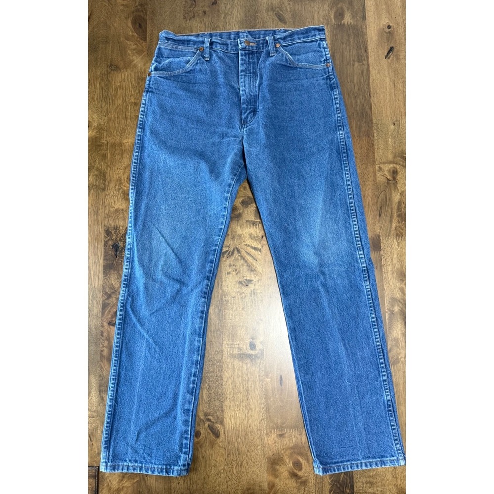 EUC Mens Wrangler jeans 100% cotton fly tag made in USA vintage size 36x32